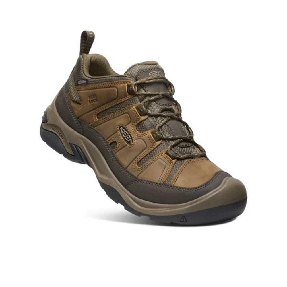 KEEN Targhee III Waterproof Mens Hiking Shoes Brown Leather Low Top 8.5 - Picture 2 of 5